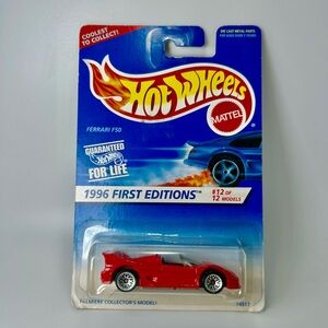 Hot Wheels 1996 First Editions Ferrari F50 Red 12/12 Collector Number #377 New